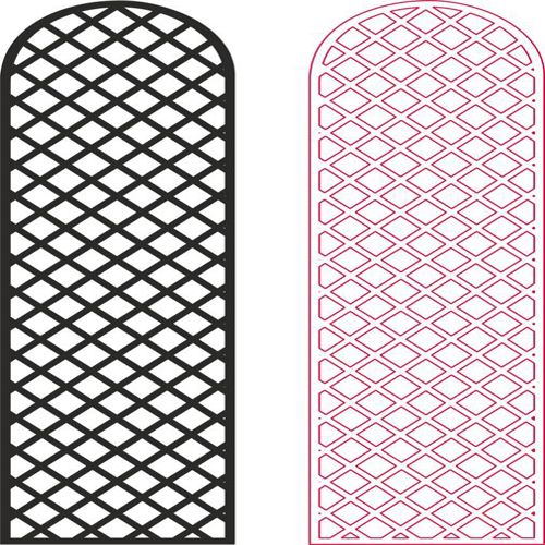 طرح برش لیزری شبکه حریم خصوصی صفحه الگو - laser cut lattice privacy screen pattern - برای دستگاه CNC چوب و لیزر (سی ان سی)