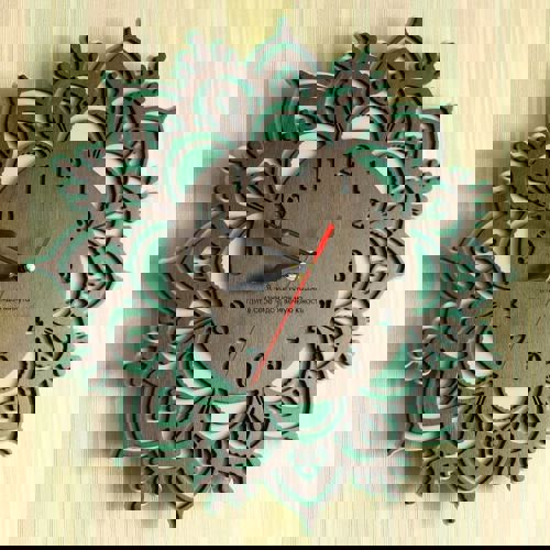 طرح برش لیزری ساعت لایه بندی - laser cut layout of layered clock ve - برای دستگاه CNC چوب و لیزر (سی ان سی)