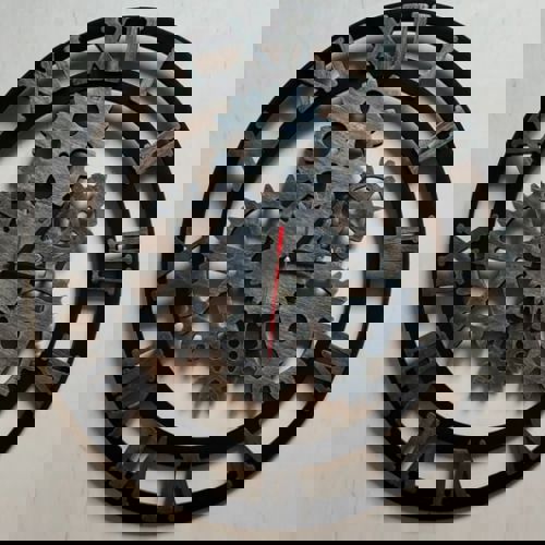 طرح برش لیزری ساعت مکانیکی قاب - laser cut layout of mechanical clock ve - برای دستگاه CNC چوب و لیزر (سی ان سی)