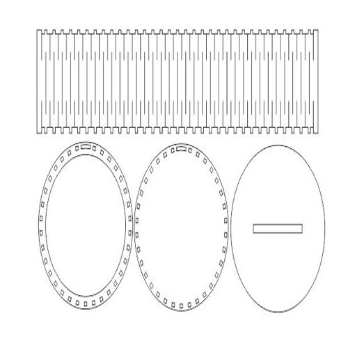 طرح لامپ LED برش لیزری پایه - laser cut led lamp base ve - برای دستگاه CNC چوب و لیزر (سی ان سی)