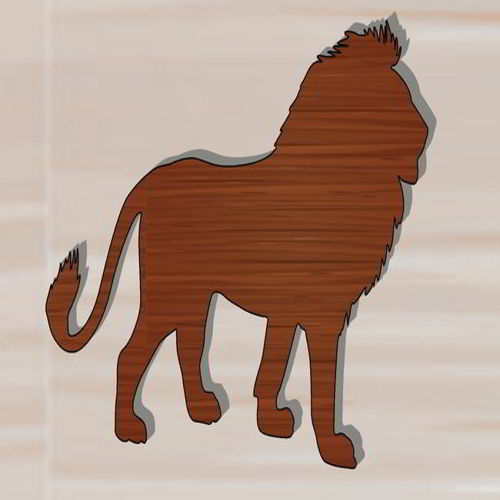 طرح‌های چوبی برش لیزری شیر شاه - laser cut lion king wood designs ve - برای دستگاه CNC چوب و لیزر (سی ان سی)