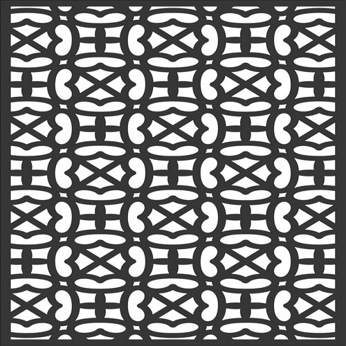 طرح برش لیزری اتاق نشیمن گل شبکه استنسیل درز طراحی - laser cut living room floral lattice stencil seamless design - برای دستگاه CNC چوب و لیزر (سی ان سی)