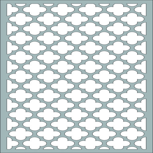 طرح برش لیزری اتاق نشیمن گل شبکه استنسیل پانل درز - laser cut living room floral lattice stencil seamless panel - برای دستگاه CNC چوب و لیزر (سی ان سی)