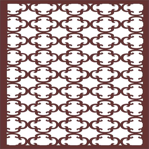 طرح برش لیزری اتاق نشیمن جلی گلدار الگوی گلدار - laser cut living room jali floral seamless pattern - برای دستگاه CNC چوب و لیزر (سی ان سی)