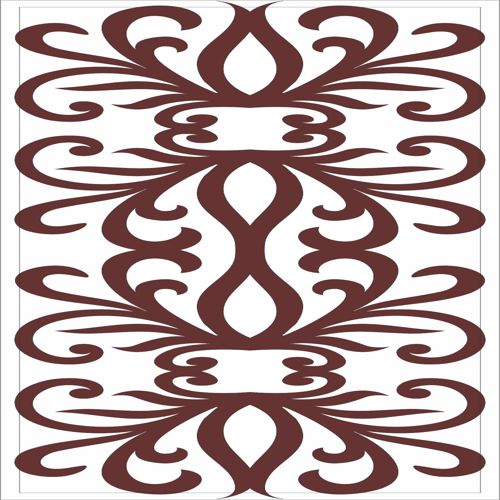 طرح برش لیزری اتاق نشیمن درز گل جلی طراحی - laser cut living room seamless floral jali design - برای دستگاه CNC چوب و لیزر (سی ان سی)