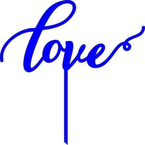 طرح تزیینات کیک عشق با برش لیزری نیاز به فر - laser cut love cake decorations topper ve - برای دستگاه CNC چوب و لیزر (سی ان سی)