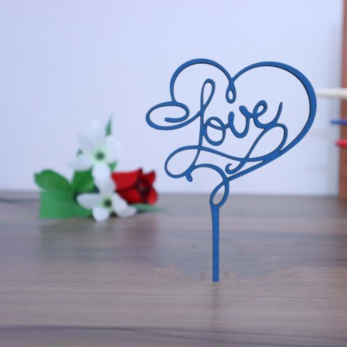 طرح برش لیزری کیک عشق تزیین عروسی ولنتاین جشن دکور تزئین - laser cut love cake topper wedding valentines celebration decor ve - برای دستگاه CNC چوب و لیزر (سی ان سی)