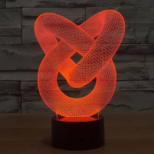 طرح برش لیزری گره عشق سه بعدی توهم لام - laser cut love knot 3d illusion lam ve - برای دستگاه CNC چوب و لیزر (سی ان سی)