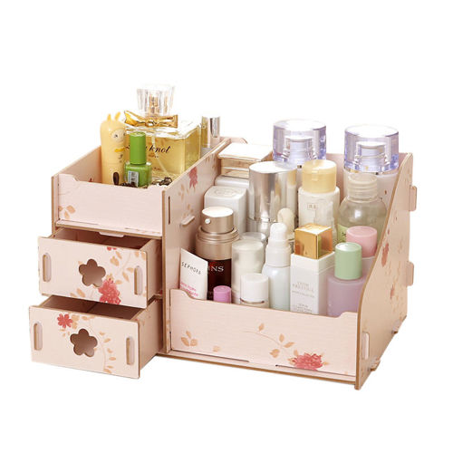 طرح جعبه کشو لوازم آرایش برش لیزری نگهدارنده نگهداری - laser cut makeup organizer box drawer cosmetics storage ve - برای دستگاه CNC چوب و لیزر (سی ان سی)