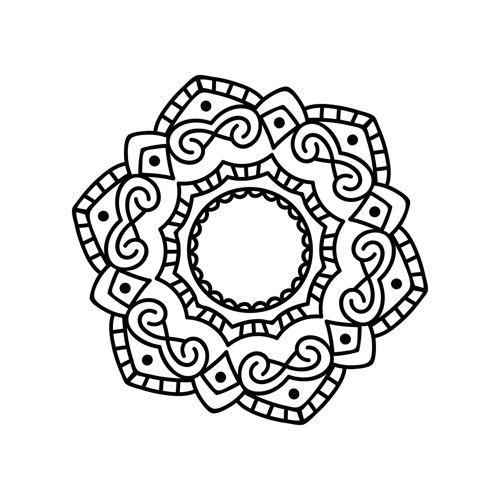 طرح گل ماندالا برش لیزری - laser cut mandala floral pattern design - برای دستگاه CNC چوب و لیزر (سی ان سی)