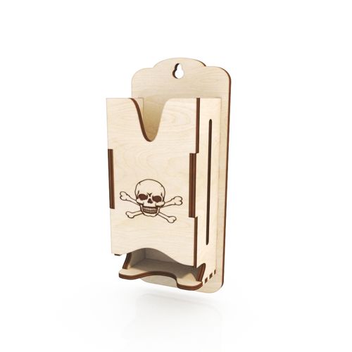 طرح برش لیزری جعبه کبریت نگهدارنده دیواری نصب - laser cut match box holder wall mount ve - برای دستگاه CNC چوب و لیزر (سی ان سی)
