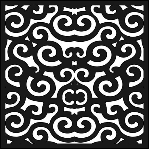 طرح برش لیزری ام دی اف جالی طرح هندسی الگو - laser cut mdf jali geometric design pattern ve - برای دستگاه CNC چوب و لیزر (سی ان سی)