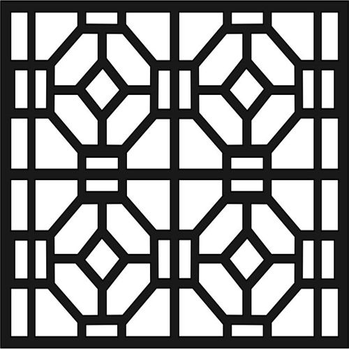 طرح برش لیزری ام دی اف جلی هندسی صفحه صفحه - laser cut mdf jali geometric screen ve - برای دستگاه CNC چوب و لیزر (سی ان سی)