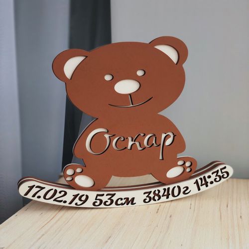 طرح لیزر کات متریکا میشکا oskar template - laser cut metrika mishka oskar template - برای دستگاه CNC چوب و لیزر (سی ان سی)