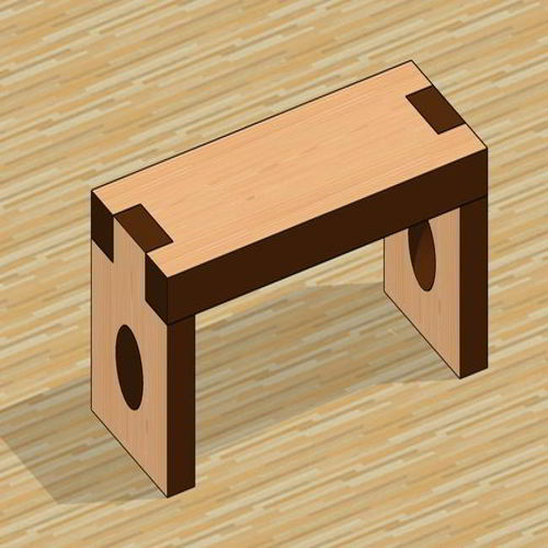 طرح میز مینیاتوری برش لیزری نیاز به تعمیر - laser cut miniature table - برای دستگاه CNC چوب و لیزر (سی ان سی)