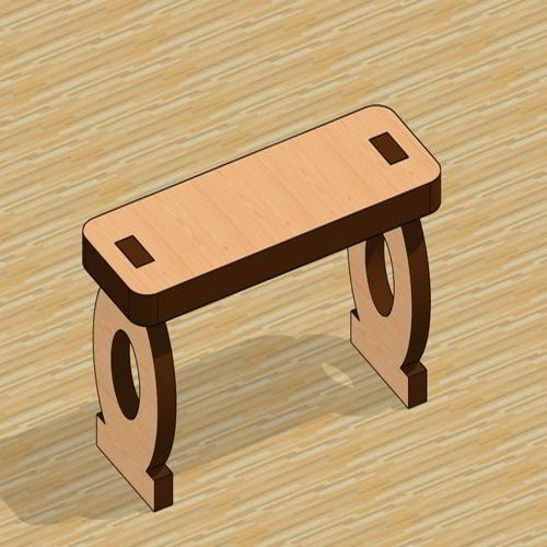 طرح میز مینیاتوری برش لیزری چوبی چوب - laser cut miniature table wooden - برای دستگاه CNC چوب و لیزر (سی ان سی)