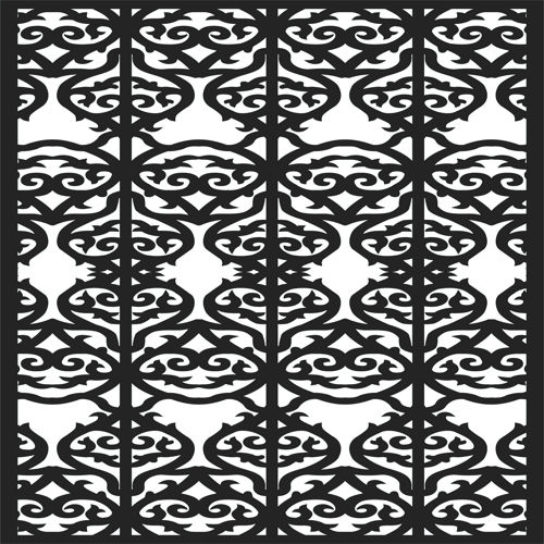 طرح laser-cut-modern-privacy-partition-indoor-panels-lattice-room-divider-seamless-design-pattern