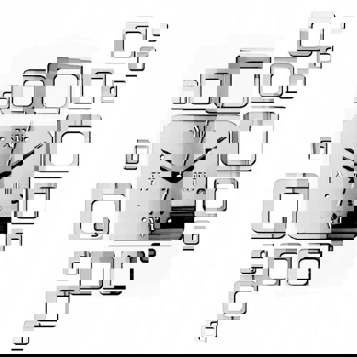 طرح ساعت دیواری مدرن مربعی برش لیزری - laser cut modern square wall clock ve - برای دستگاه CNC چوب و لیزر (سی ان سی)