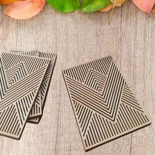 طرح زیرلیوانی‌های چوبی مدرن برش لیزری - laser cut modern wooden coasters ve - برای دستگاه CNC چوب و لیزر (سی ان سی)