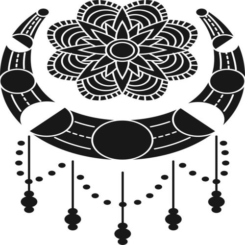 طرح برش لیزری ماه ماندالا اجرام آسمانی شیء - laser cut moon mandala celestial object ve - برای دستگاه CNC چوب و لیزر (سی ان سی)