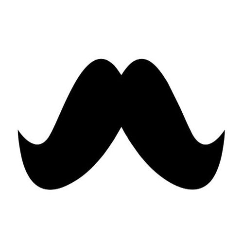 طرح سبیل برش لیزری سیلوئت - laser cut moustache silhouette - برای دستگاه CNC چوب و لیزر (سی ان سی)