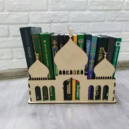 طرح ماکت کتاب اسلامی برش لیزری مسجد ملت عربستان (7) - laser cut muslim islamic book stand replica of mosque ve - برای دستگاه CNC چوب و لیزر (سی ان سی)