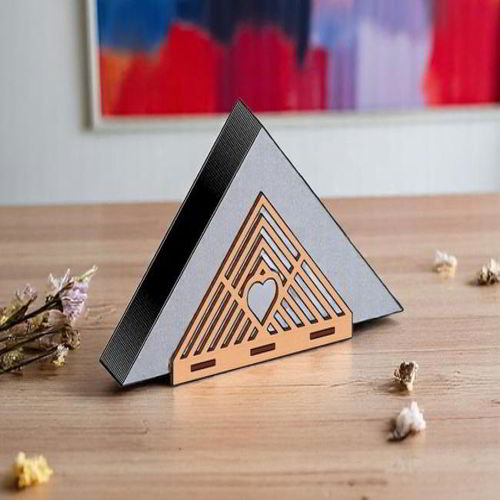 طرح جا دستی برش لیزری رستوران - laser cut napkin holder restaurant - برای دستگاه CNC چوب و لیزر (سی ان سی)
