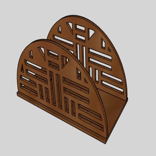 طرح پایه دستمال برش لیزری جا دستمال برای میز ناهارخوری پایه دستمال پوشش - laser cut napkin stand napkin holders for dining table tissue stand ve - برای دستگاه CNC چوب و لیزر (سی ان سی)