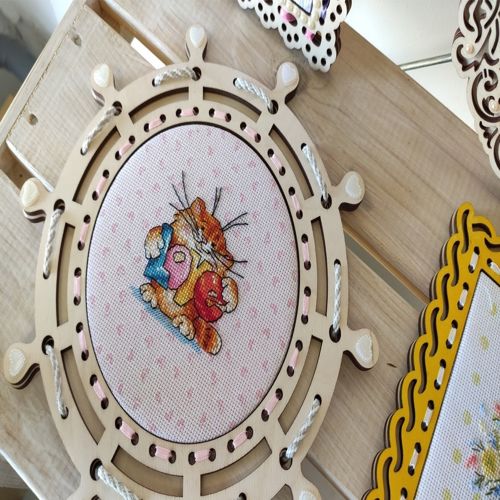 طرح قاب دیواری چرخ کشتی دریایی برش لیزری دکوراسیون - laser cut nautical ship wheel frame wall decor ve - برای دستگاه CNC چوب و لیزر (سی ان سی)