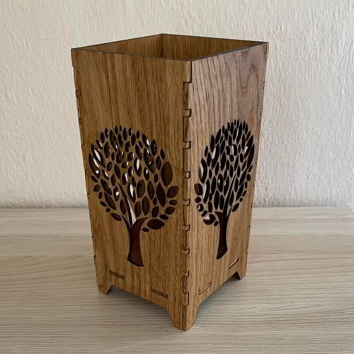 طرح چراغ خواب چوبی برش لیزری برای اتاق خواب چراغ - laser cut night lamp for bedroom wooden lamp - برای دستگاه CNC چوب و لیزر (سی ان سی)