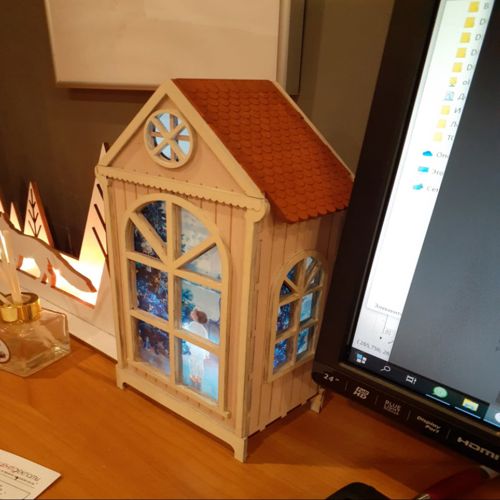 طرح تخته سه لا نور شب برش لیزری mm - laser cut night light plywood 3mm ve - برای دستگاه CNC چوب و لیزر (سی ان سی)