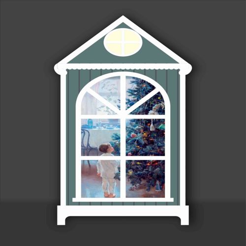 طرح چراغ خواب برش لیزری زیر یک حلقه گل گلدان - laser cut night light under a garland ve - برای دستگاه CNC چوب و لیزر (سی ان سی)