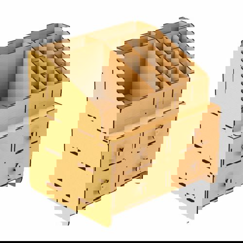 طرح برش لیزری سازمان‌دهنده پازل وکتور - laser cut organizer puzzle vector ve - برای دستگاه CNC چوب و لیزر (سی ان سی)