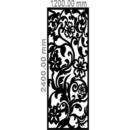 طرح برش لیزری تزئینی پنجره الگو - laser cut ornamental grille pattern - برای دستگاه CNC چوب و لیزر (سی ان سی)