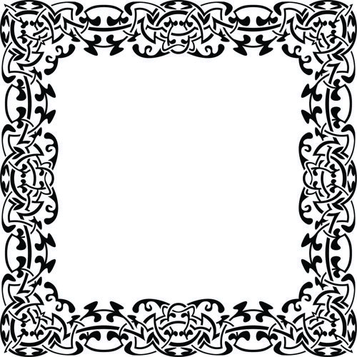 طرح برش لیزری تزئینات استنسیل الگوی یکپارچه - laser cut ornament stencil seamless pattern - برای دستگاه CNC چوب و لیزر (سی ان سی)