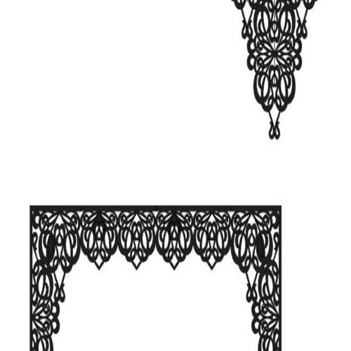 طرح برش لیزری برای سقف خانه‌ها، پرده‌ها، قطعات جداگانه، - laser cutout for houses roofs curtains separate parts - برای دستگاه CNC چوب و لیزر (سی ان سی)
