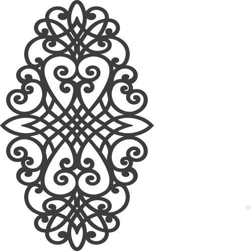 طرح پنل برش لیزری الگوی یکپارچه - laser cut panel seamless pattern - برای دستگاه CNC چوب و لیزر (سی ان سی)