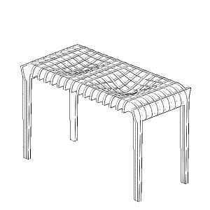 طرح میز پارامتری برش لیزری - laser cut parametric table ve - برای دستگاه CNC چوب و لیزر (سی ان سی)