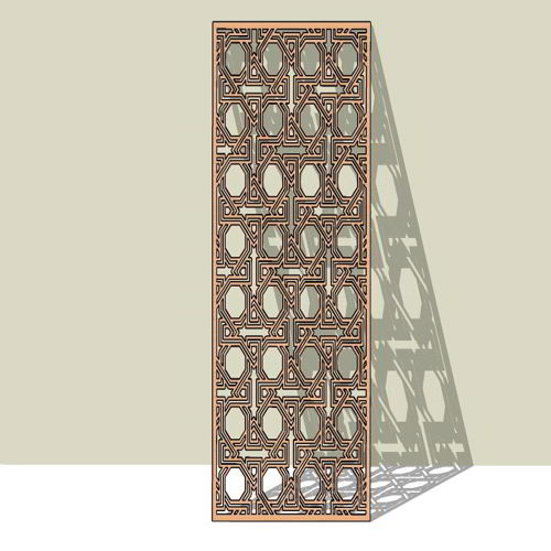 طرح laser-cut-partition-grill-design-panel-decorative-jali-wall-screen-lattice-ve