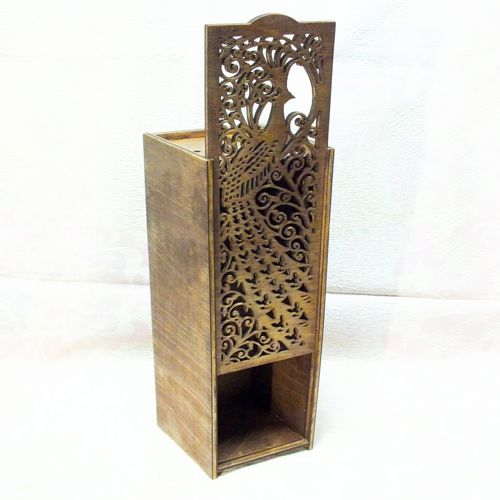 طرح الگوی برش لیزری سه بعدی جعبه چوبی نگهداری - laser cut pattern 3d wooden storage box - برای دستگاه CNC چوب و لیزر (سی ان سی)