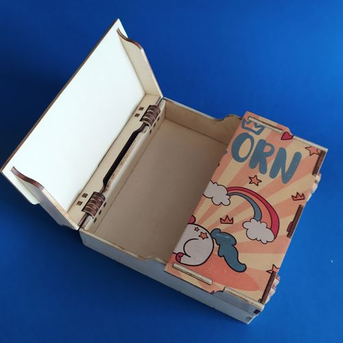 طرح برش لیزری پوشیده جعبه - laser cut pattern covered box ve - برای دستگاه CNC چوب و لیزر (سی ان سی)