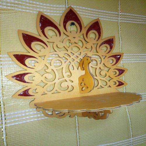 طرح برش لیزری طاووس قفسه - laser cut peacock rack ve - برای دستگاه CNC چوب و لیزر (سی ان سی)
