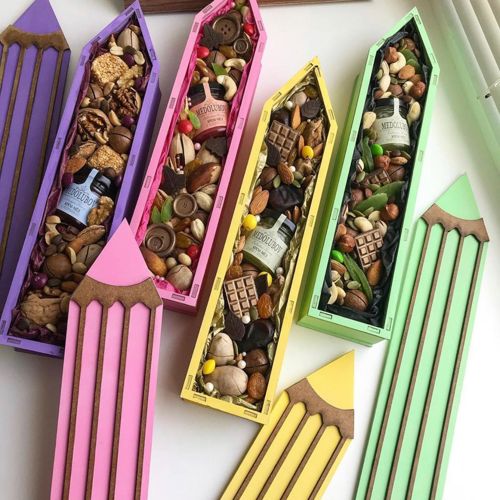 طرح جعبه کادو مداد برش لیزری شکل مداد طرح - laser cut pencil candy box pencil shaped gift box - برای دستگاه CNC چوب و لیزر (سی ان سی)
