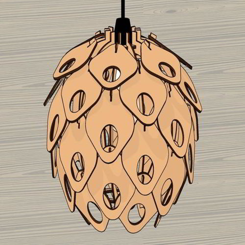 طرح چراغ آویز برش لیزری چراغ آویز لامپ - laser cut pendant light hanging lamp ve - برای دستگاه CNC چوب و لیزر (سی ان سی)