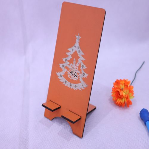 طرح برش لیزری پایه گوشی - laser cut phone stand ve - برای دستگاه CNC چوب و لیزر (سی ان سی)