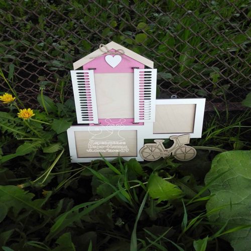 طرح قاب عکس برش لیزری - laser cut photo frame ve - برای دستگاه CNC چوب و لیزر (سی ان سی)