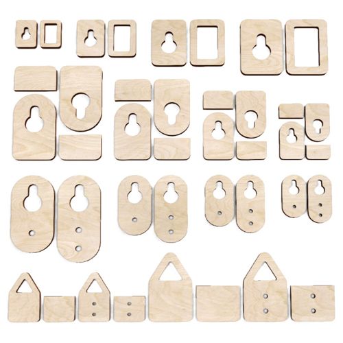 طرح قاب عکس برش لیزری آویز قلاب - laser cut photo frame hanger hooks ve - برای دستگاه CNC چوب و لیزر (سی ان سی)