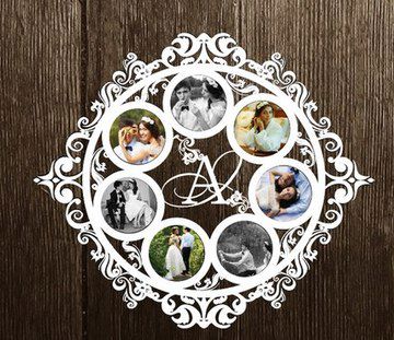 طرح قاب عکس برش لیزری طرح - laser cut photo frame layout ve - برای دستگاه CNC چوب و لیزر (سی ان سی)