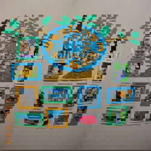 طرح قاب عکس برش لیزری با ساعت کلکسیون - laser cut photo frame with clock collection ve - برای دستگاه CNC چوب و لیزر (سی ان سی)