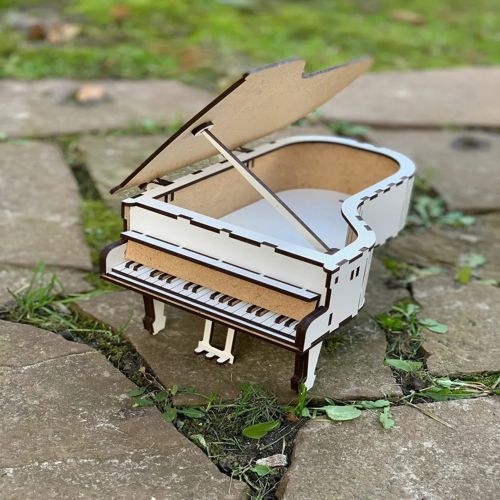 طرح اسباب‌بازی‌های موزیکال پیانو برش لیزری برای بچه‌ها - laser cut piano musical toys for kids ve - برای دستگاه CNC چوب و لیزر (سی ان سی)